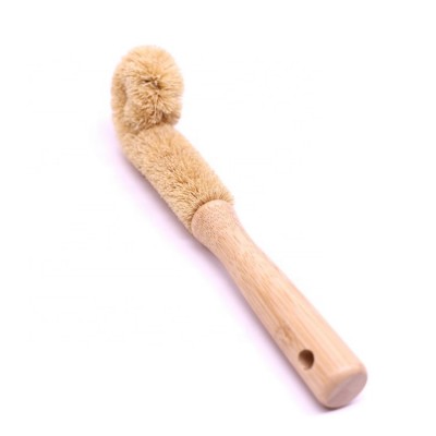 Household wooden fiber kitchenware natural hanging cleaning bakelite long handle coconut fiber bottle brush